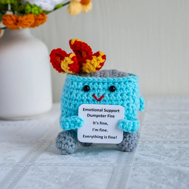 Knitted Turtle Plush Positive Toy