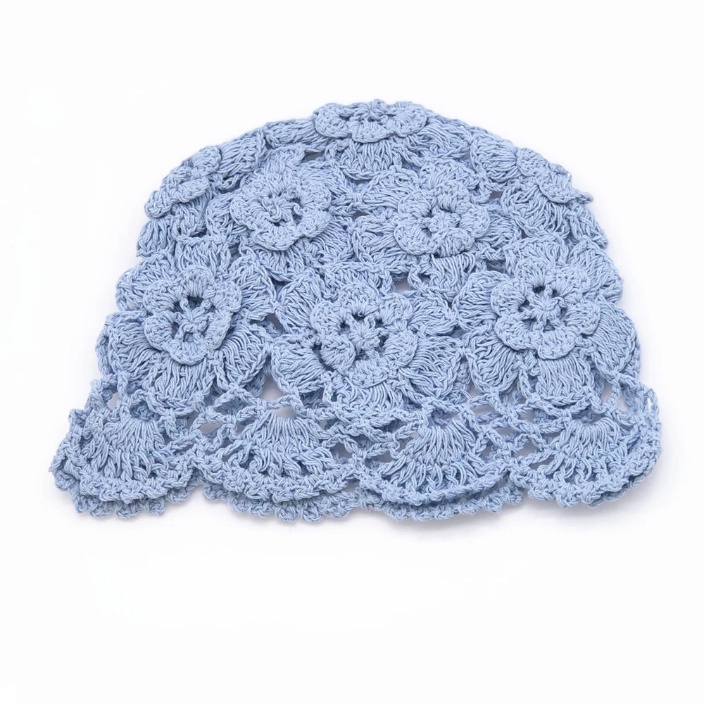 summer thread knitting hat breathable
