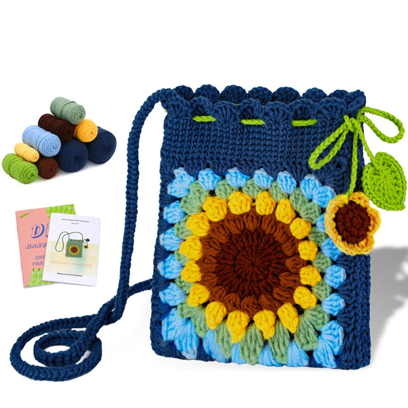 crochet kit with hook and yarn
