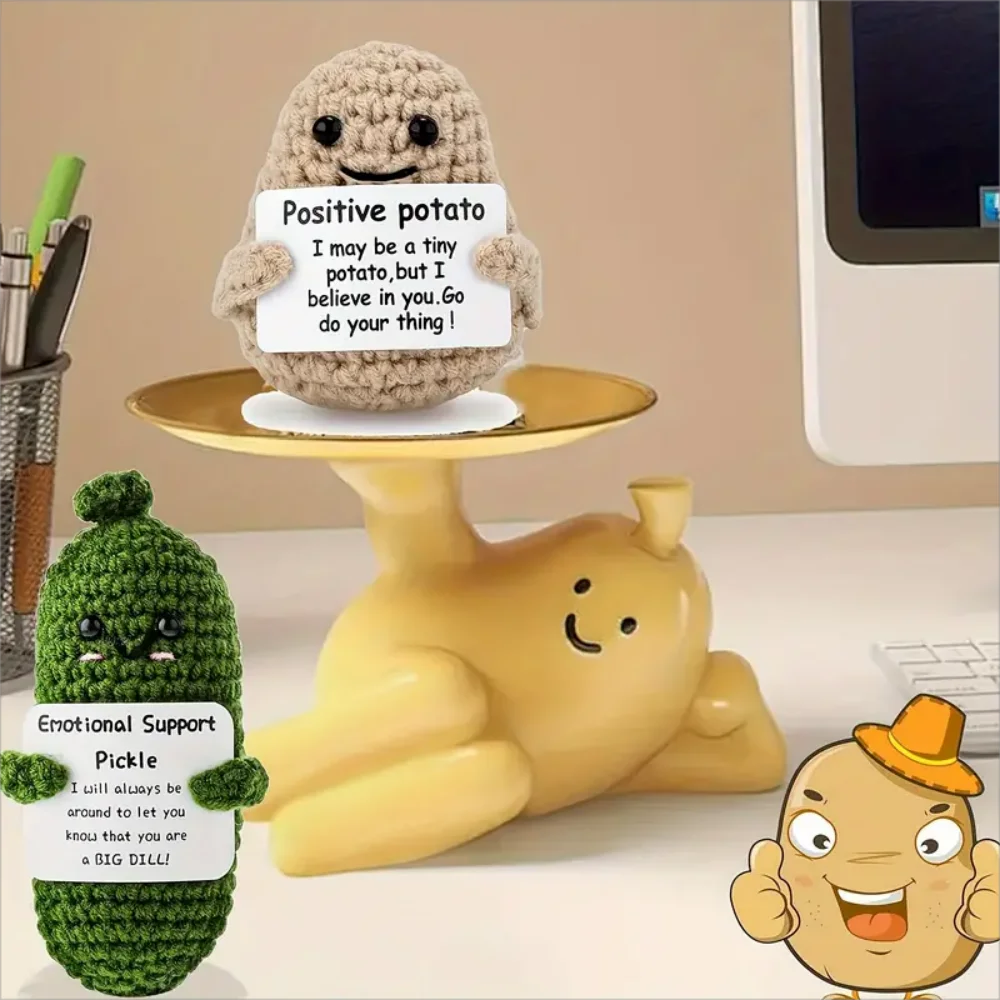 Handmade Plush Toy Pickle Decor