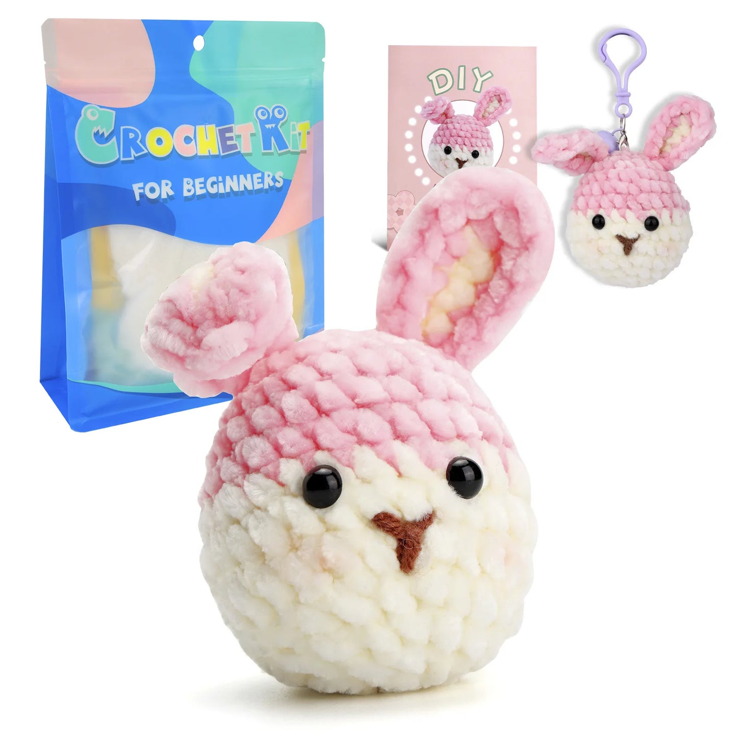 wool animal crochet supplies set