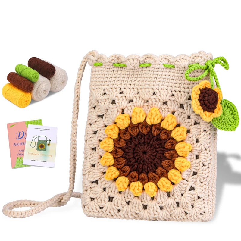 crochet kit with hook and yarn