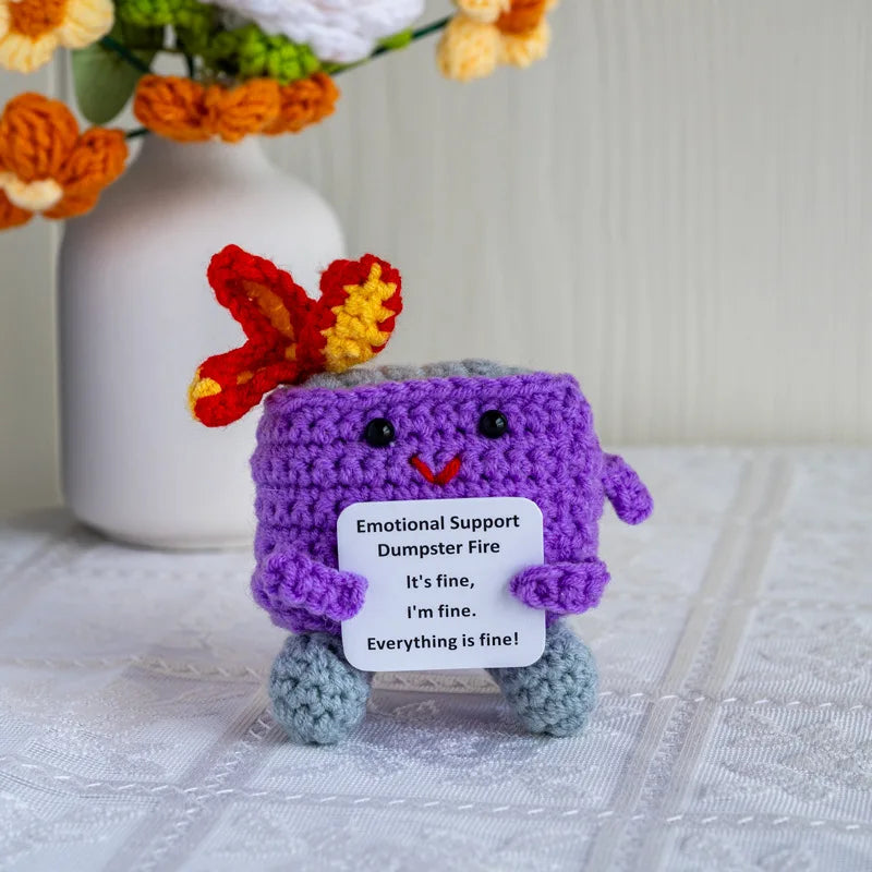 Knitted Turtle Plush Positive Toy