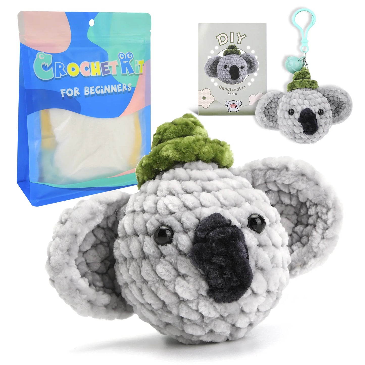 wool animal crochet supplies set