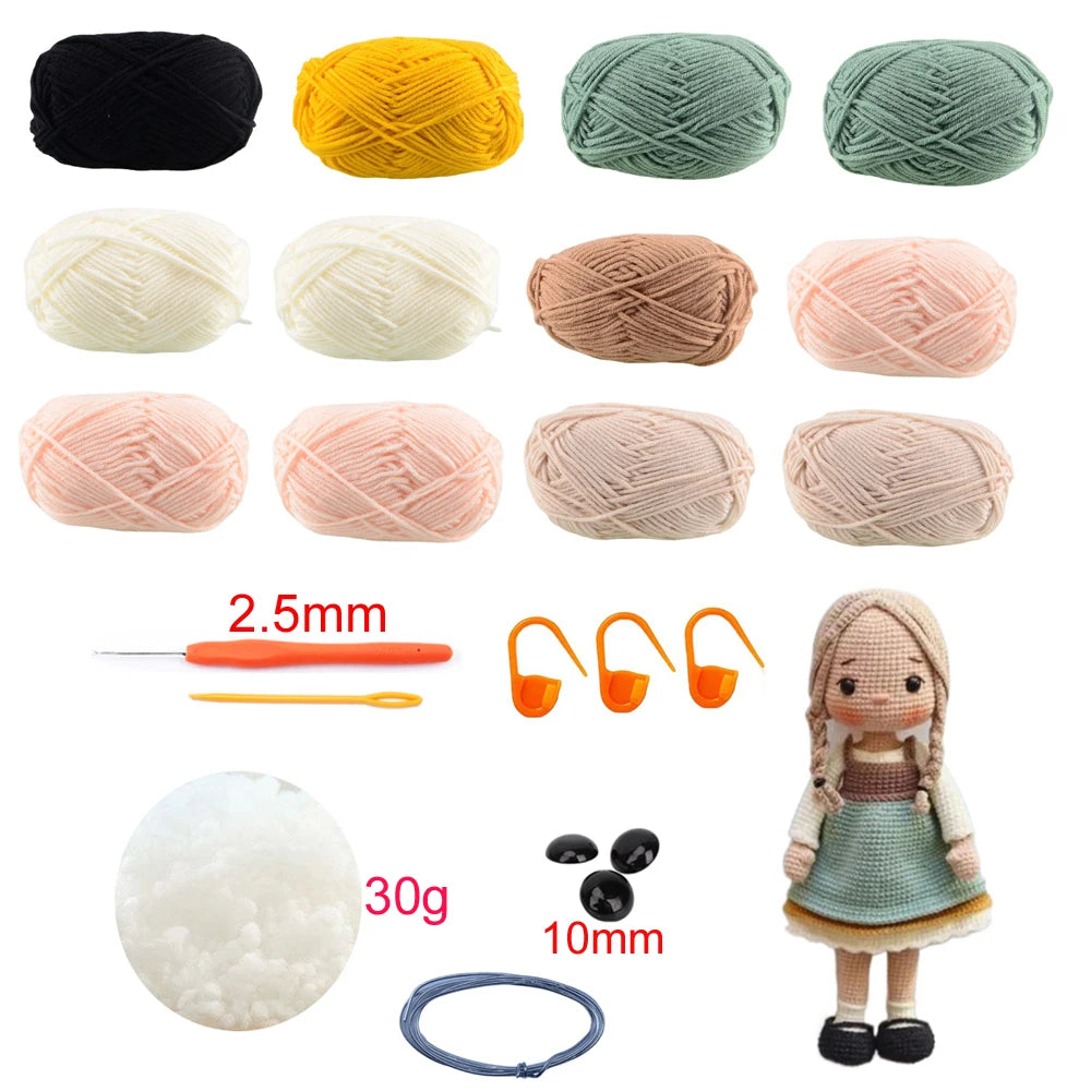 doll crochet kit with accessories