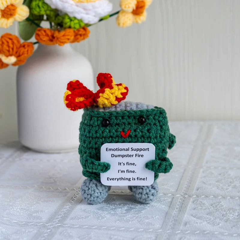 Knitted Turtle Plush Positive Toy