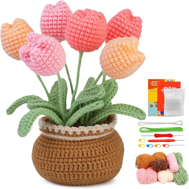 Cotton Yarn DIY Knitting Kit