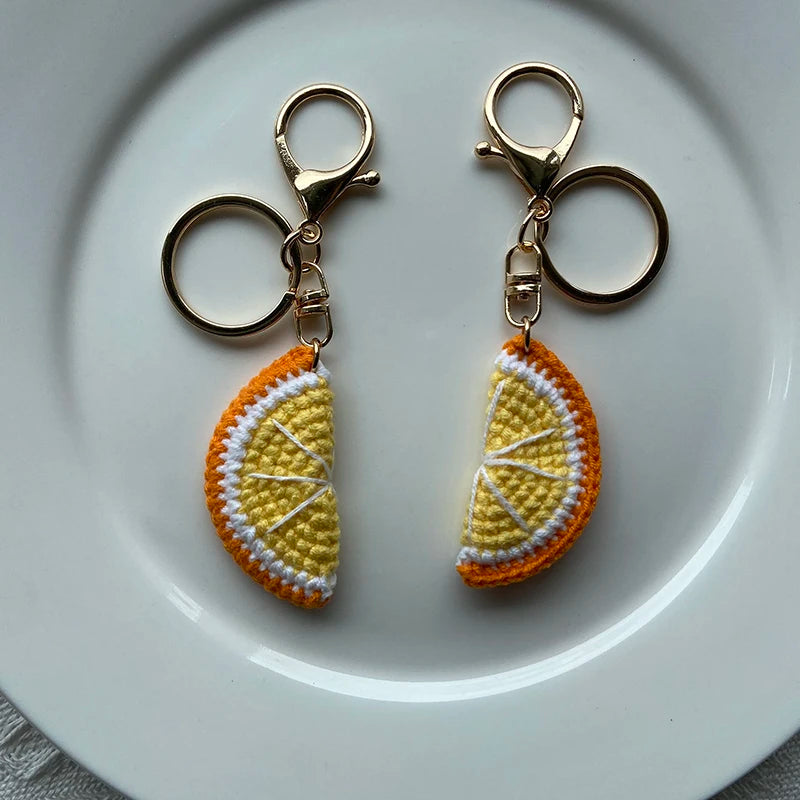 Fruit Pendant Keychain Handmade Gift