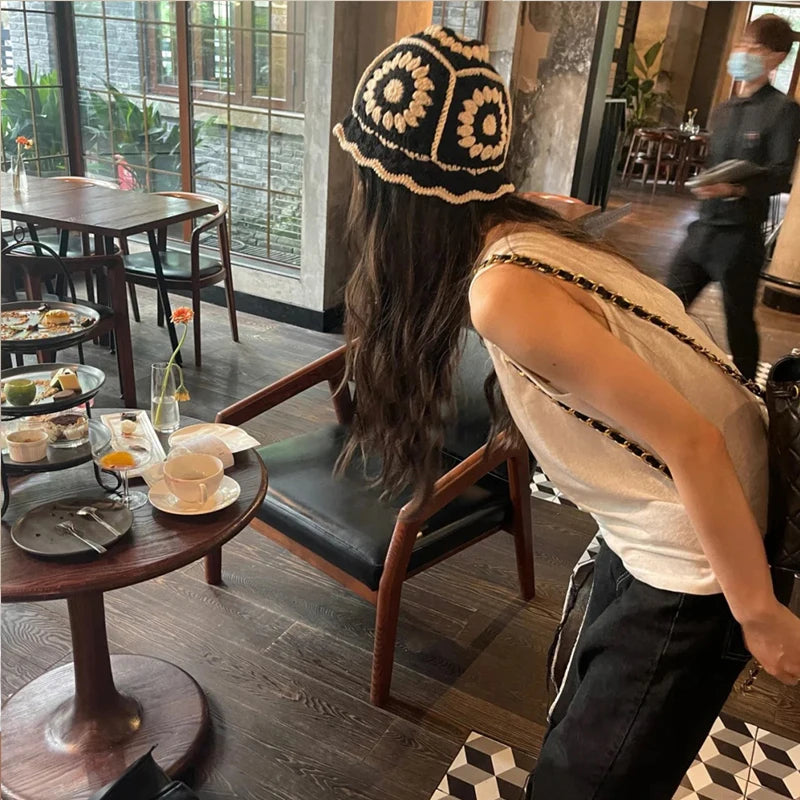 flower crochet bucket hat summer