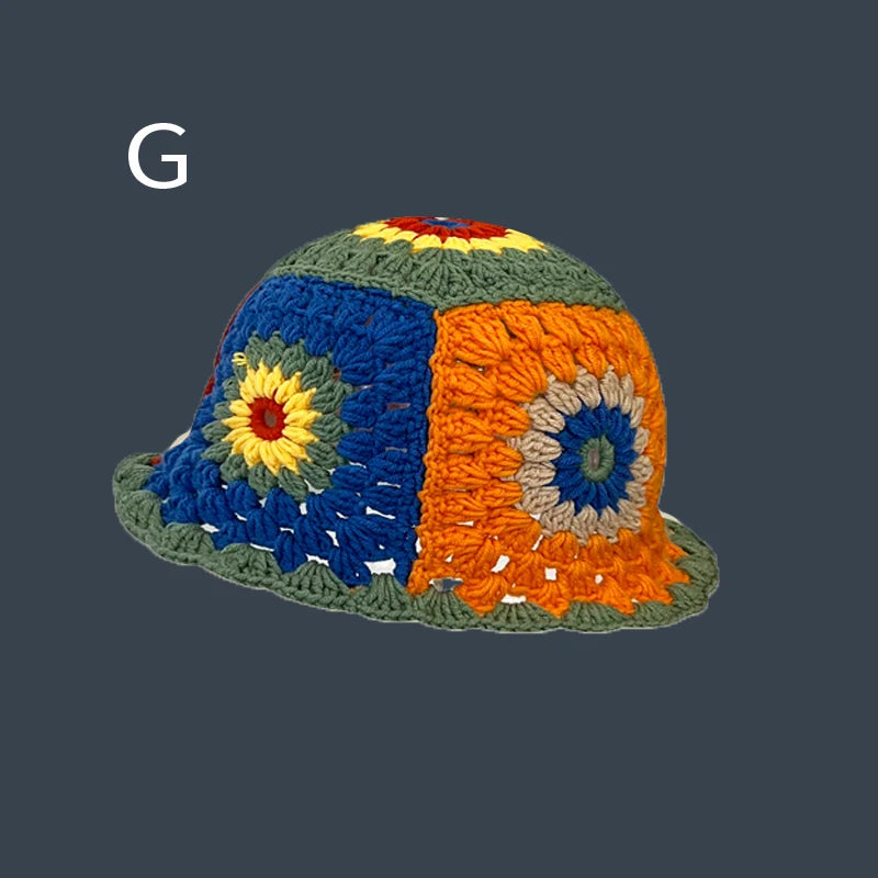 flower crochet bucket hat summer