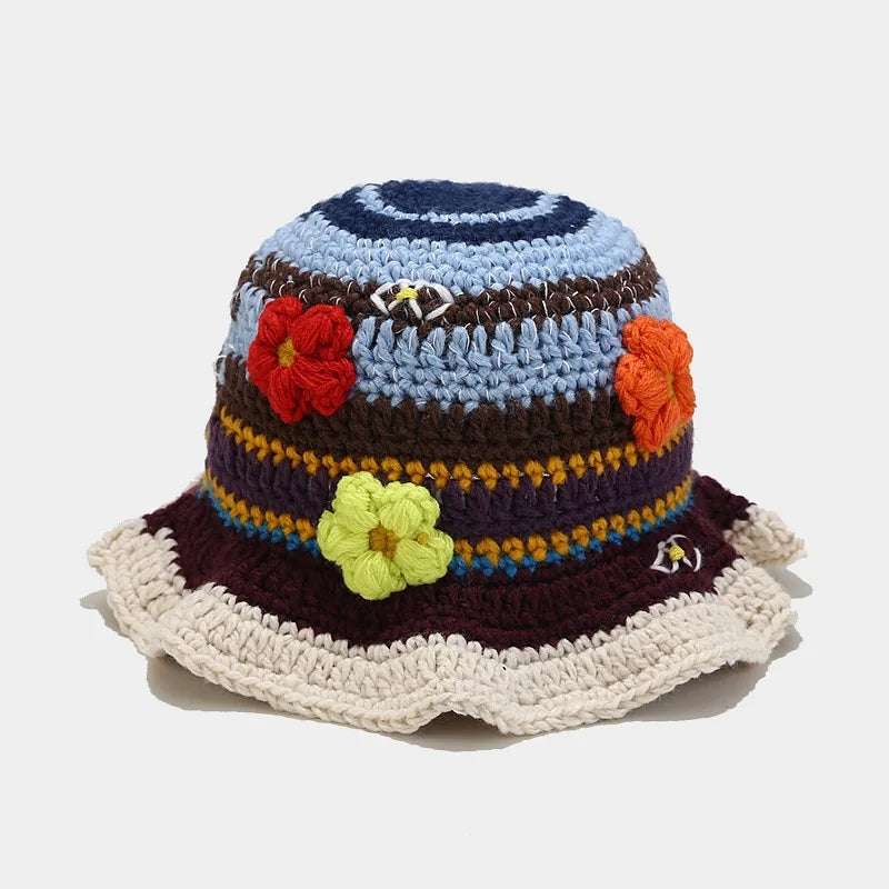 flower crochet bucket hat summer