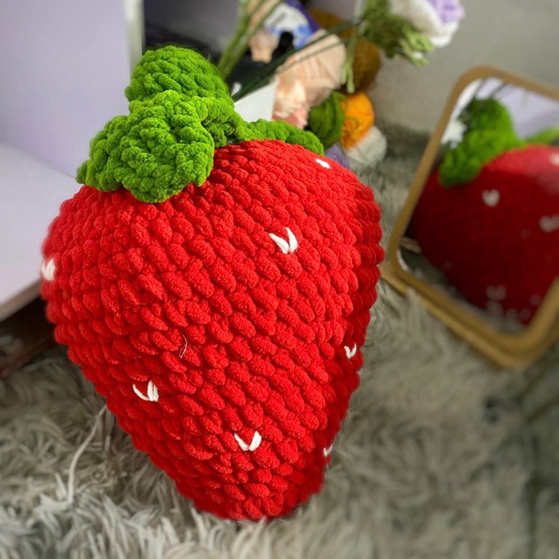 Giant Strawberry Crochet Pattern