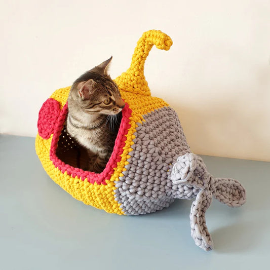 Submarine Cat Cave Crochet Pattern