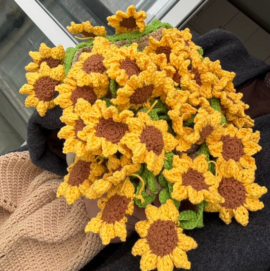 Bouquet Blanket-Sunflower & Daisy Crochet Pattern
