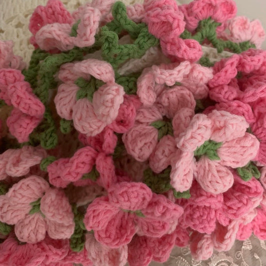 Bouquet Blanket-Peach Blossom Crochet Pattern