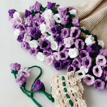 Bouquet Blanket-Lily of the Valley Crochet Pattern
