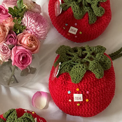 Tomato Pouch Bag Crochet Pattern