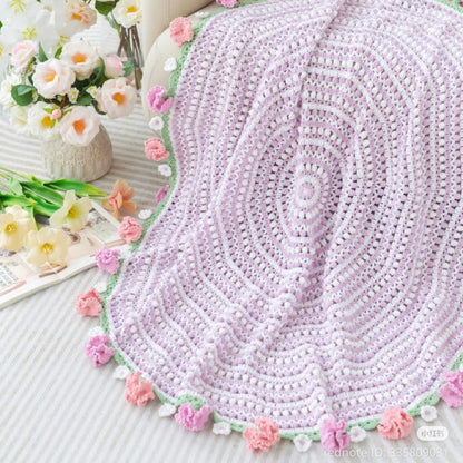 Combo 5 in 1 Colorful Bouquet Blanket Crochet Pattern