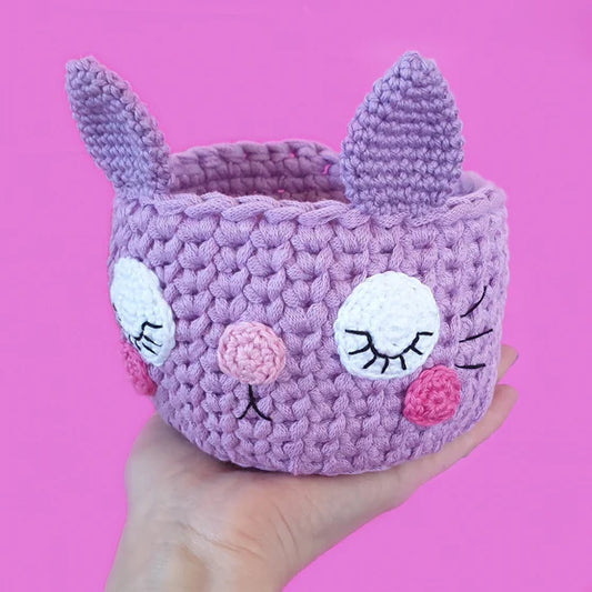 Kitty Basket Crochet Pattern