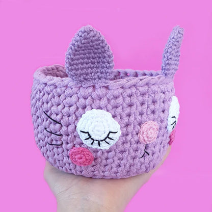 Kitty Basket Crochet Pattern