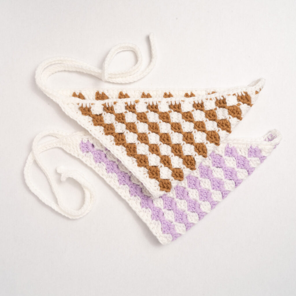 Checkered Charm Bandana Crochet Pattern