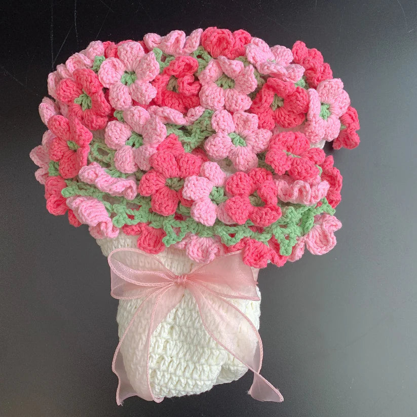 Bouquet Blanket-Peach Blossom Crochet Pattern