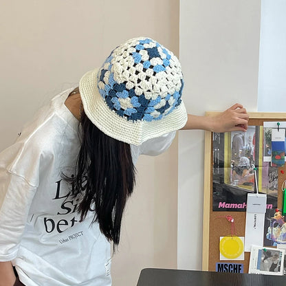 flower crochet bucket hat summer
