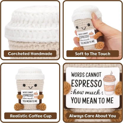 Crochet Coffee Doll Handmade Gift