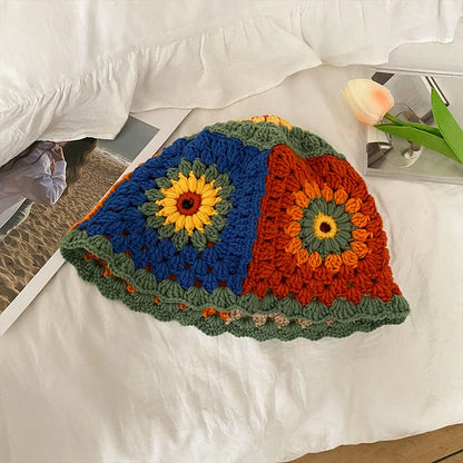 flower crochet bucket hat summer