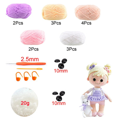 doll crochet kit with accessories