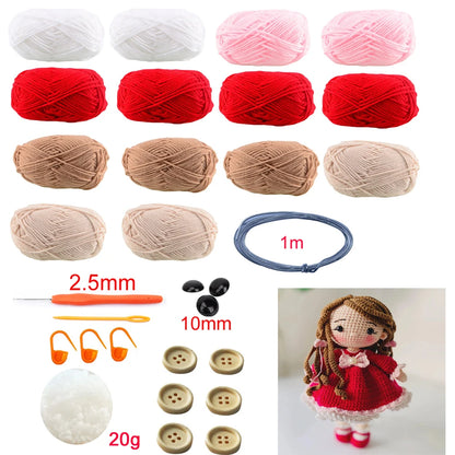 doll crochet kit with accessories