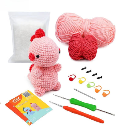 wool animal crochet supplies set