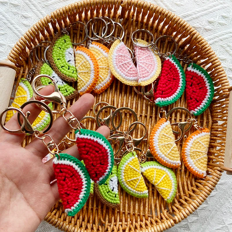 Fruit Pendant Keychain Handmade Gift