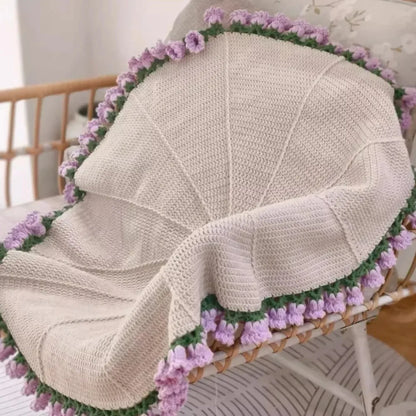 Crochet Sunflower Blanket Handmade
