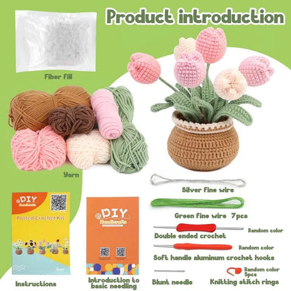 Cotton Yarn DIY Knitting Kit