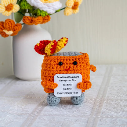 Knitted Turtle Plush Positive Toy