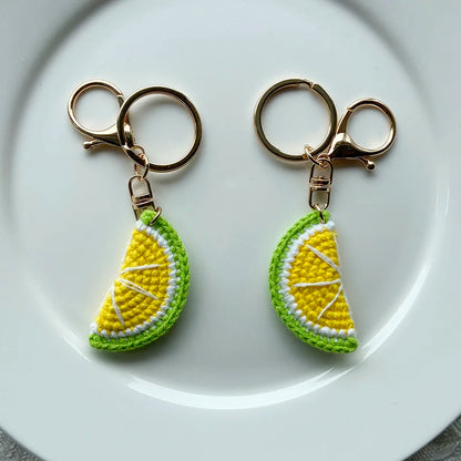 Fruit Pendant Keychain Handmade Gift