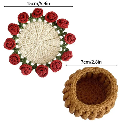 Crochet Sunflower Blanket Handmade