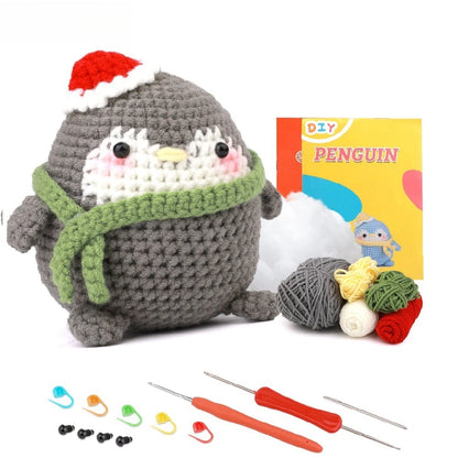 wool animal crochet supplies set