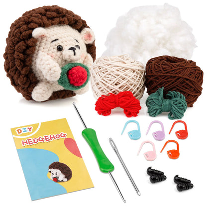 wool animal crochet supplies set
