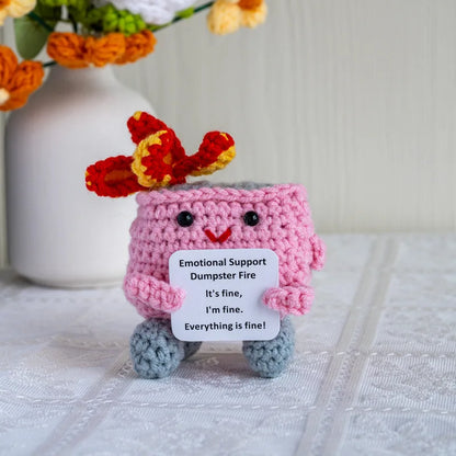 Knitted Turtle Plush Positive Toy
