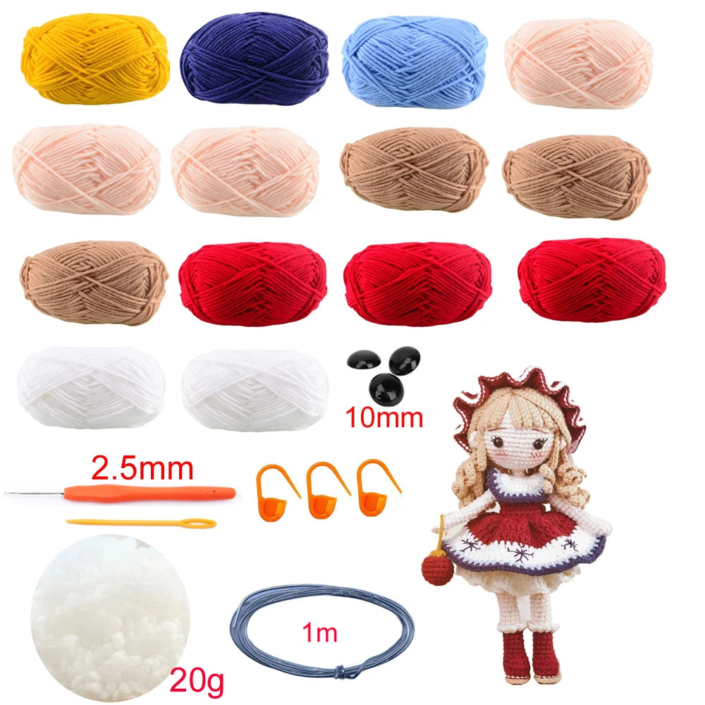 doll crochet kit with accessories