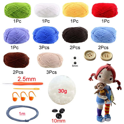 doll crochet kit with accessories