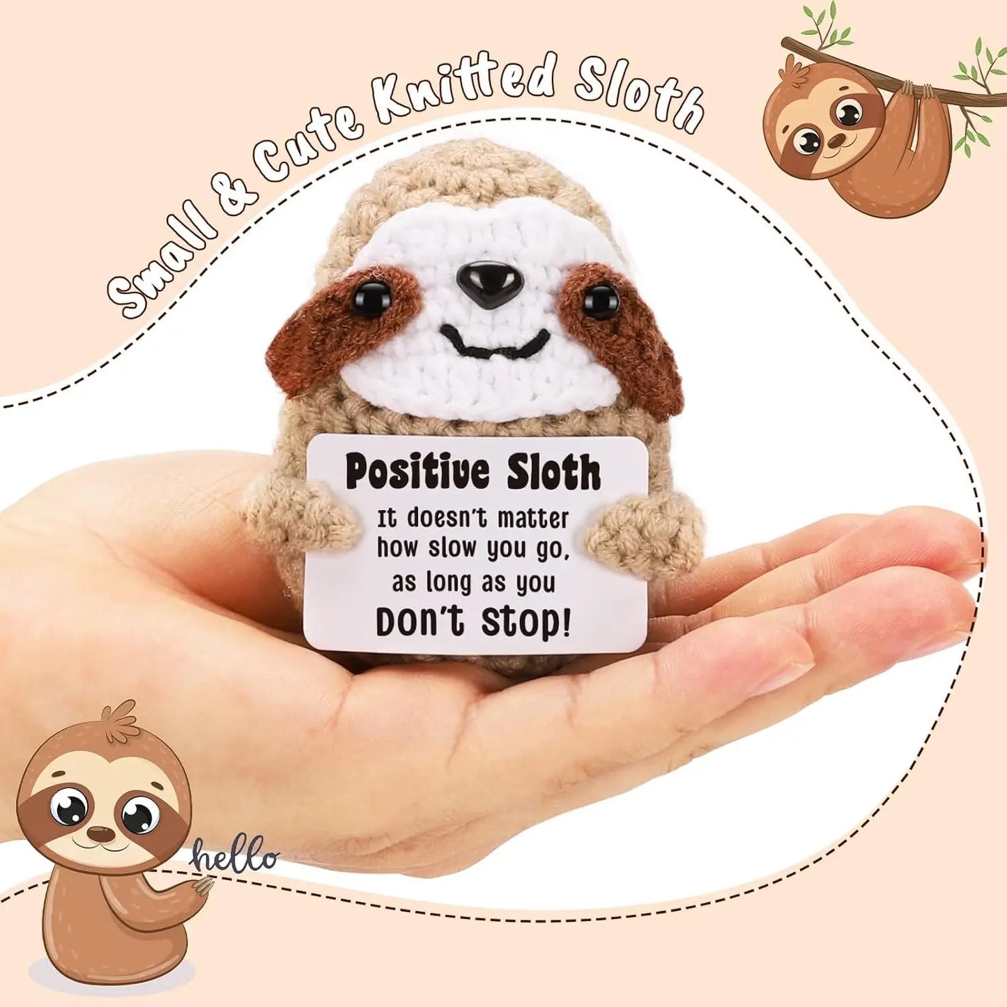 Crochet Sloth Home Room Decor