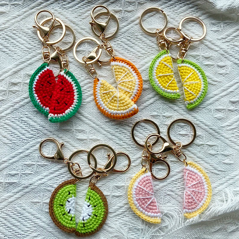 Fruit Pendant Keychain Handmade Gift