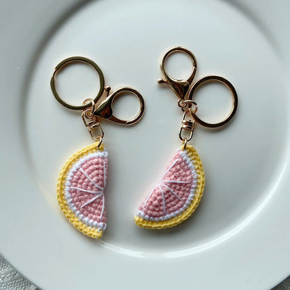 Fruit Pendant Keychain Handmade Gift
