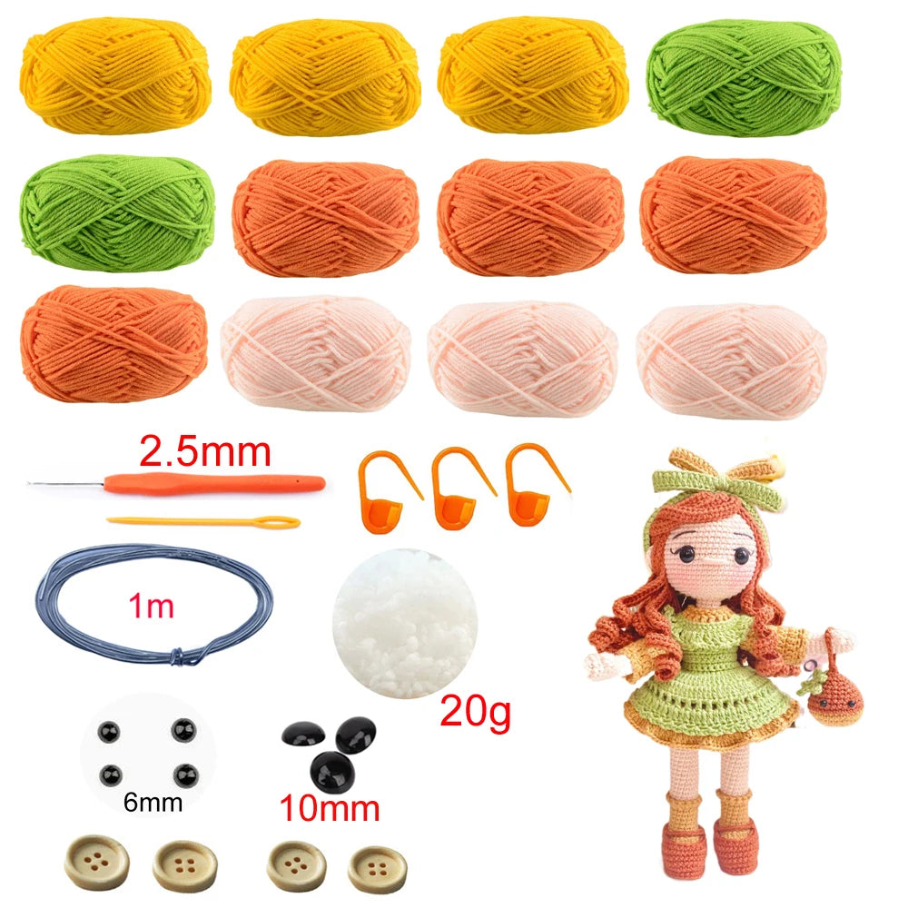 doll crochet kit with accessories