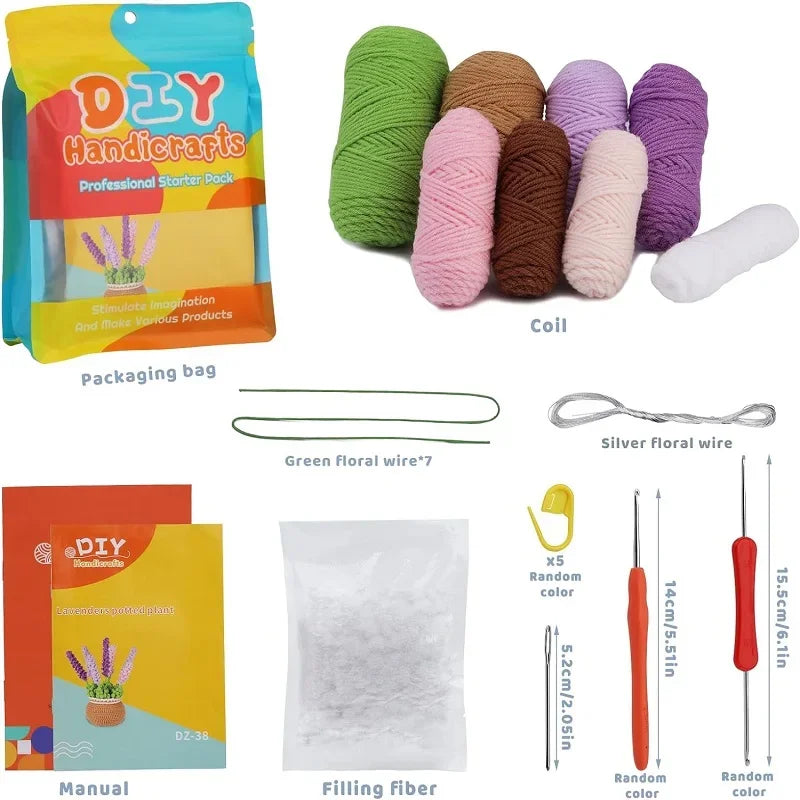 Cotton Yarn DIY Knitting Kit