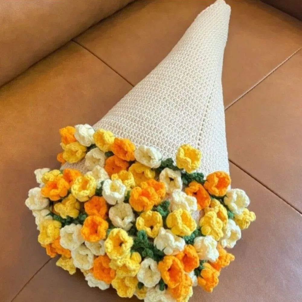 Crochet Sunflower Blanket Handmade