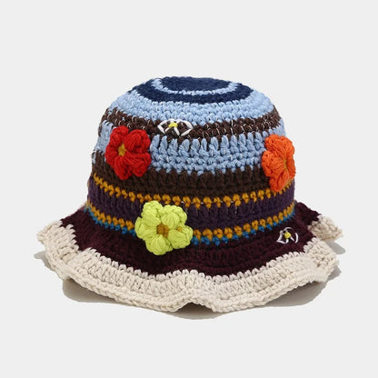 flower crochet bucket hat summer